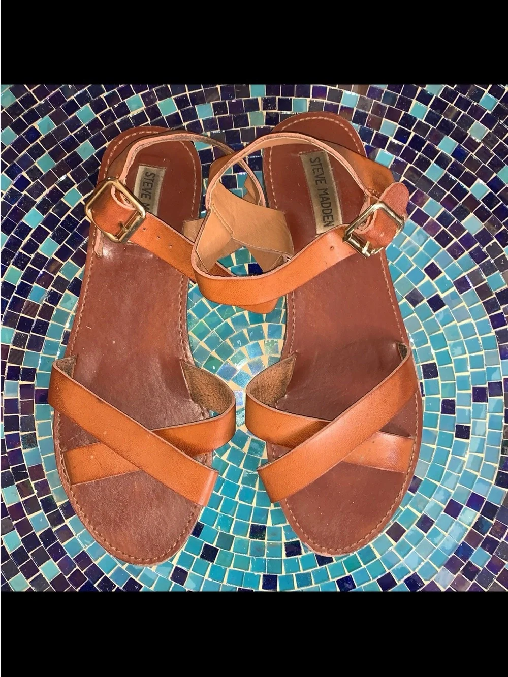 TanAnkle-Strap Sandals
